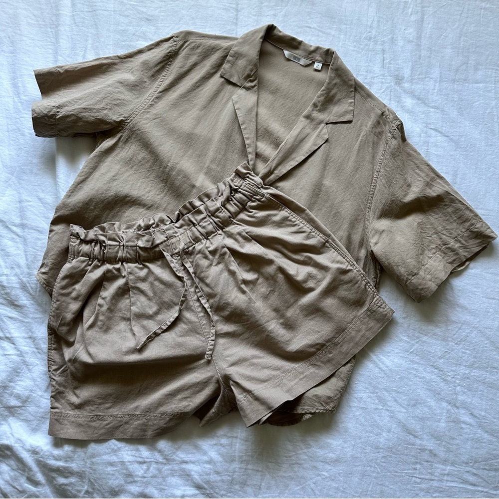 Uniqlo Linen and Cotten blend set